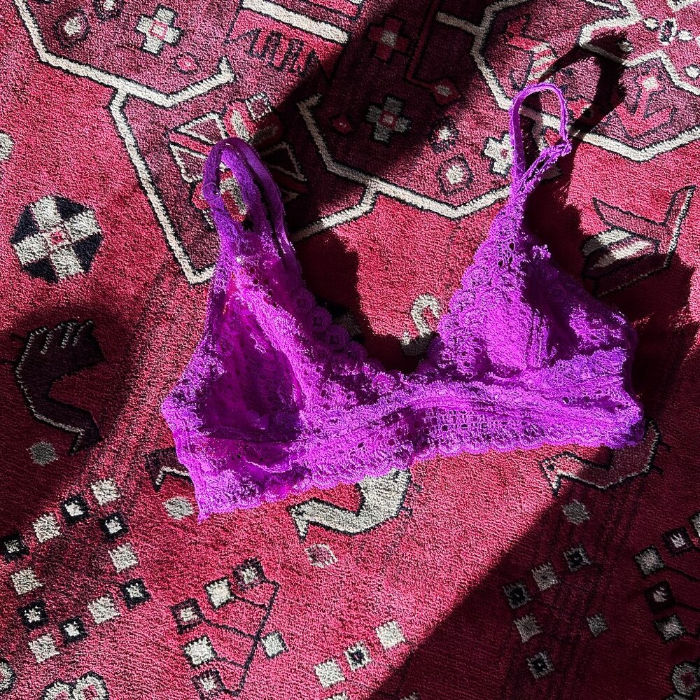 *Anemone Purple Lace Bralette
